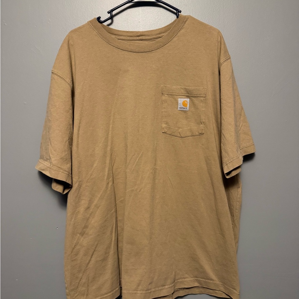 Carhartt Men's Brown Short Sleeve Pocket Tee